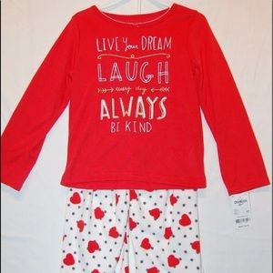 OshKosh girls pjs size 5T “Always Be Kind”